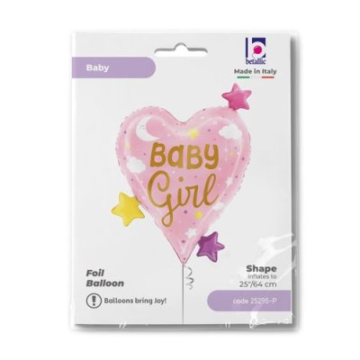 Srdce Baby Girl 25"/64cm fóliový balónek nafukovací - 25295-ppackaged-p.jpg