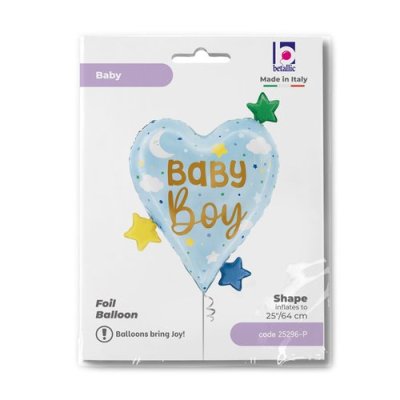 Srdce Baby Boy 25"/64cm fóliový balónek nafukovací - 25296-ppackaged-p.jpg
