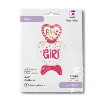 Dort samostojící Baby Girl 28"/71cm fóliový balónek nafukovací - 25300-p-p.jpg