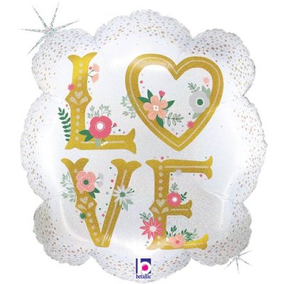 Rámeček Love 23"/58cm fóliový balónek nafukovací
