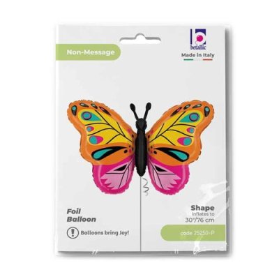 Motýl 30"/76cm fóliový balónek nafukovací - 25250-p-packaged-p.jpg