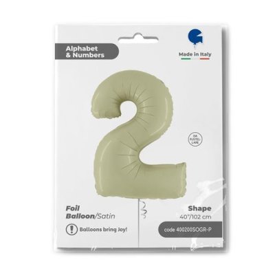 ČÍSLICE OLIVOVÁ 2 (102cm,40") fóliový balónek nafukovací - 400200sogr-p-p.jpg