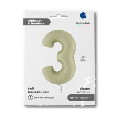 ČÍSLICE OLIVOVÁ 3 (102cm,40") fóliový balónek nafukovací - 400300sogr-p-p.jpg