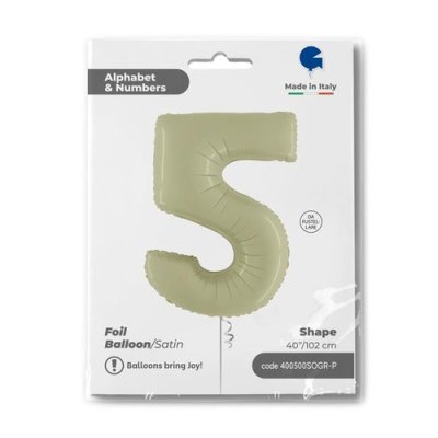 ČÍSLICE OLIVOVÁ 5 (102cm,40") fóliový balónek nafukovací - 400500sogr-p-p.jpg