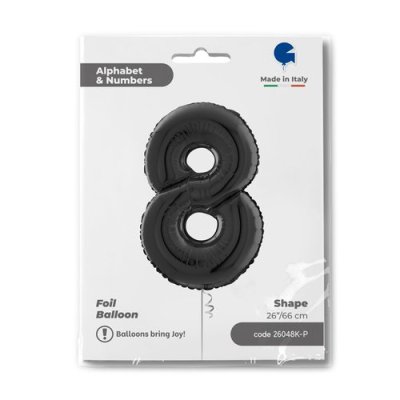 ČÍSLICE ČERNÁ 8 (66cm,26") fóliový balónek nafukovací - 26048k-ppackaged-p.jpg