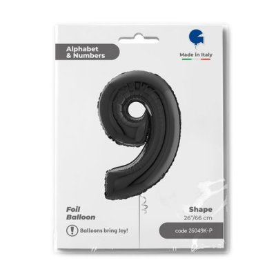 ČÍSLICE ČERNÁ 9 (66cm,26") fóliový balónek nafukovací - 26049k-ppackaged-p.jpg