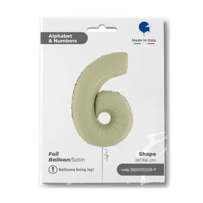 ČÍSLICE OLIVOVÁ 6 (66cm,26") fóliový balónek nafukovací - 260600sogr-b.jpg