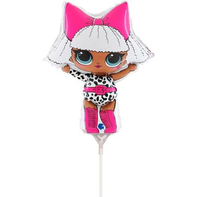 MINI LOL Diva 14"/35cm fóliový balónek nafukovací