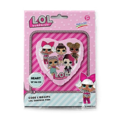 Srdce - LOL Surprise 18"/46cm fóliový balónek nafukovací - l18032pk-p.jpg