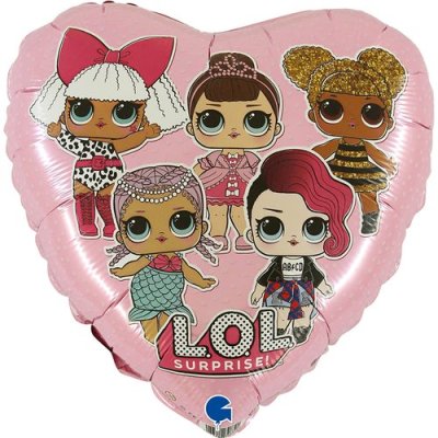 Srdce - LOL Surprise 18"/46cm fóliový balónek nafukovací