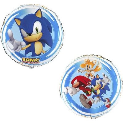 Kruh - Sonic 18"/46cm fóliový balónek nafukovací