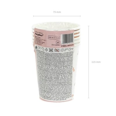 Kelímky papírové EKO - Same Penis Forever  220ml, 6ks - 2Paper cups Same penis forever mix 220ml (1 pkt _ 6 pc_) - Inte.jpg