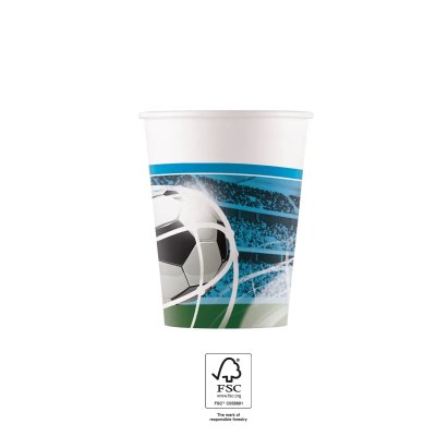 Kelímky papírové FSC - Fotbal Party 200ml/8ks