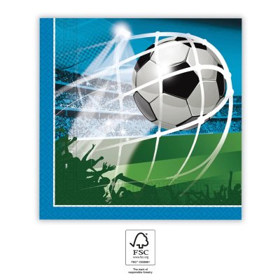 Ubrousky papírové EKO - Fotbal 33x33 cm / 20 ks
