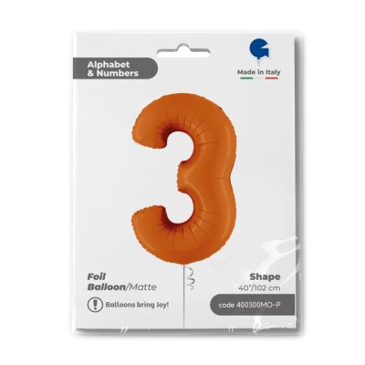 ČÍSLICE ORANŽOVÁ 3 (102cm,40") fóliový balónek nafukovací - 400300mo-p-b.jpg