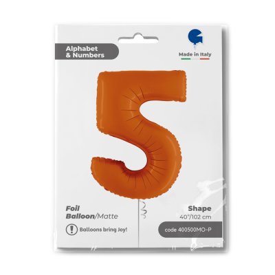 ČÍSLICE ORANŽOVÁ 5 (102cm,40") fóliový balónek nafukovací - 400500mo-p-b.jpg