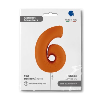 ČÍSLICE ORANŽOVÁ 6 (102cm,40") fóliový balónek nafukovací - 400600mo-p-b.jpg