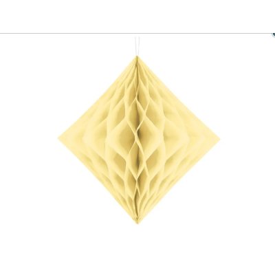 Dekorativní diamant papírový - Krémový 20cm