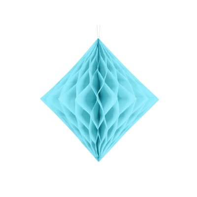 Dekorativní diamant papírový - Sv. nebeská modř 30cm