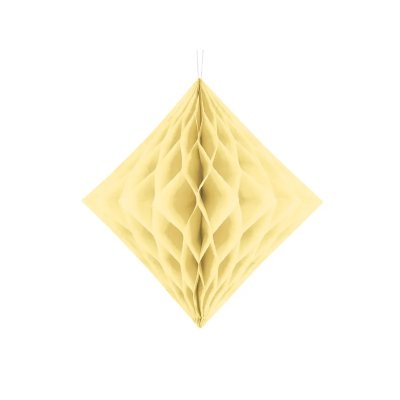 Dekorativní diamant papírový - Krémový 30cm