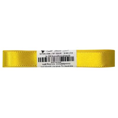 Stuha taftová 16 mm x 3 m, žlutá