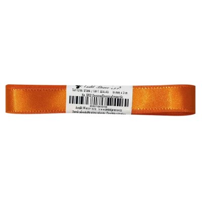Stuha taftová 16 mm x 3 m, oranžová