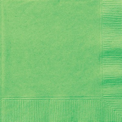 Ubrousky papírové - Limetkově zelené 33x33cm/20ks