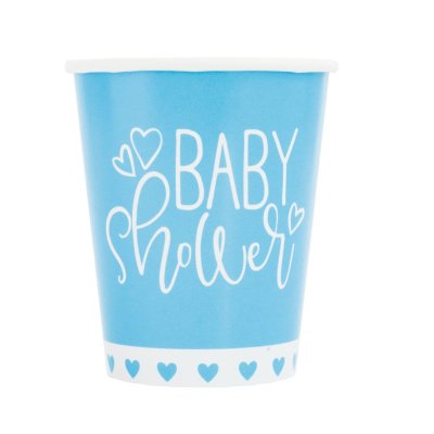 Kelímky papírové - Baby shower modré, 8ks