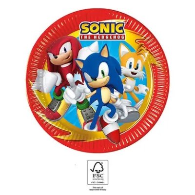 Talíře papírové EKO - Sonic 23cm/8ks