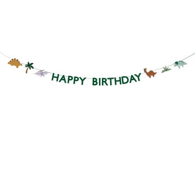 Závěsný baner "Happy birthday" DINO 3m