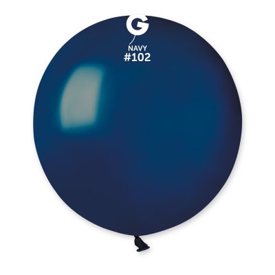 Balónek 48cm/19" #102 NAVY modrý (25ks/bal) - G19_102_O.jpg