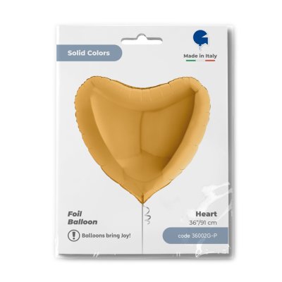 Srdce zlaté 36"/91cm fóliový balónek nafukovací - 36002g-p-b.jpg