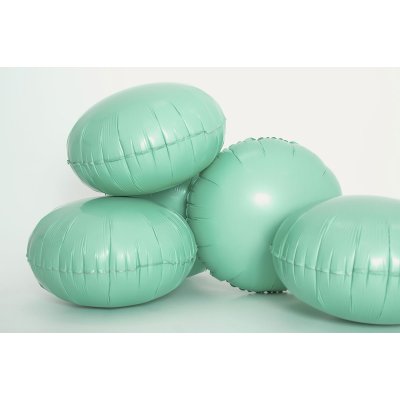 Kruh matně sv. zelený 18"/46cm fóliový balónek nafukovací - sc426a3465-2-b.jpg
