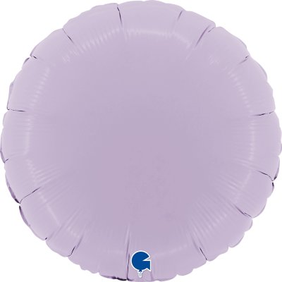 Kruh matně liliový 18"/46cm fóliový balónek nafukovací