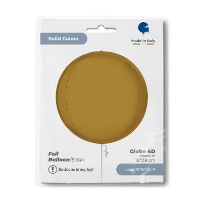 Koule saténově zlatá 4D 38cm/15" fóliový balónek nafukovací - 741s00g-p-b.jpg