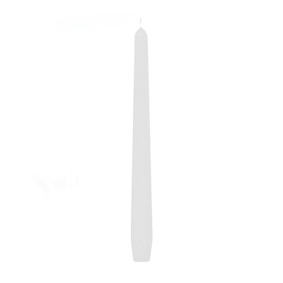 Svíčka kónická bílá 24cm, 1ks