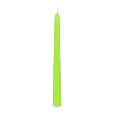 Svíčka kónická žlutozelená 24cm, 1ks