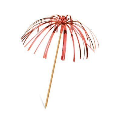 Palmička lesklá barevný mix 22,5cm (6 ks)