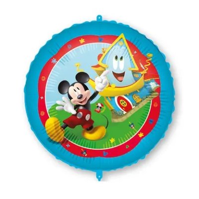 Kruh - Mickey rock the house DISNEY 46cm fóliový balónek a závaží