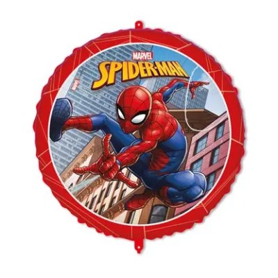 Kruh - Spiderman crime Marvel 46cm fóliový balónek a závaží
