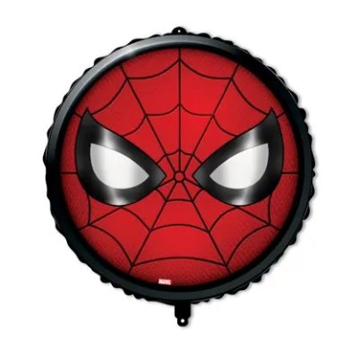 Kruh - Spidermanův obličej Marvel 43cm fóliový balónek a závaží