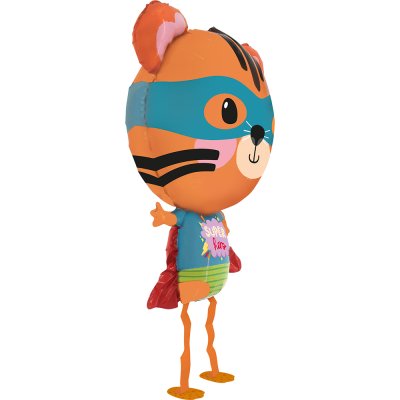 CHODÍCÍ SUPERHERO TYGR 33"/84cm fóliový balónek nafukovací - gpw06-pet-walker---superhero-tiger-side-b.jpg