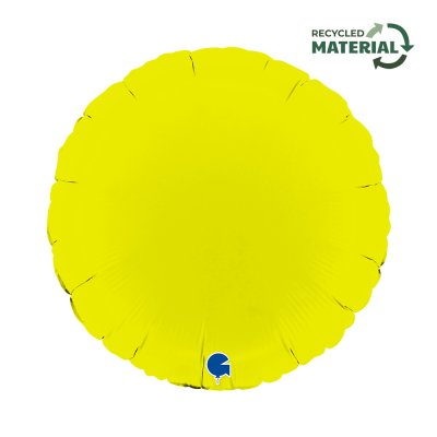 Kruh matně limetový 18"/46cm fóliový balónek nafukovací