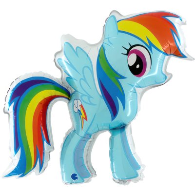 My Little Pony Duhový Dash 33"/84cm fóliový balónek nafukovací