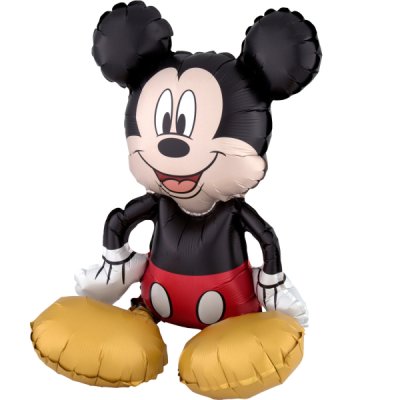 Mickey Mouse sedící 45cm - fóliový balónek