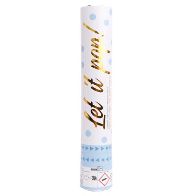 Konfety vystřelovací Let it pop! - modré 28cm