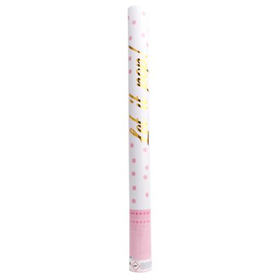 Konfety vystřelovací Let it pop! - růžové 60cm