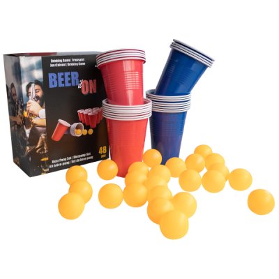 Drinking Game Beer Pong - 24 kelímků a 24 míčků