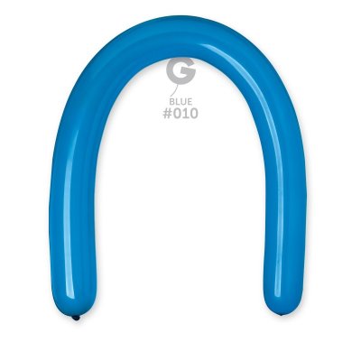 Balónky modelovací velké (130cm:8cm) #010 modrá (50ks/bal) - blue.jpg