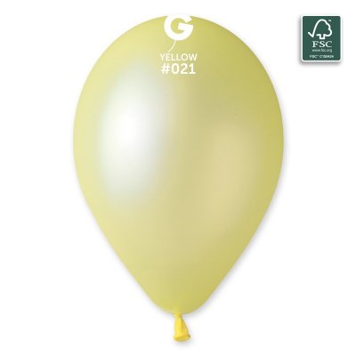 Balónek 33cm/13" #021 NEON žlutá (50ks/bal) - 100-fsc-certified-nrl-balloons-yellow.jpg